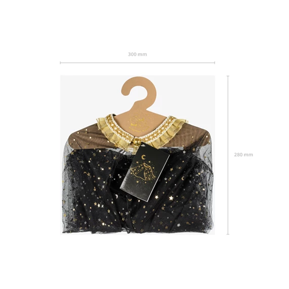 Jelmez lányoknak köpeny fekete