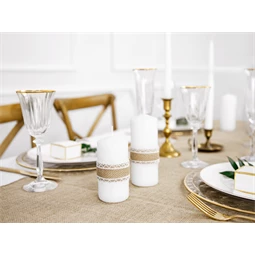 Juta szalag csipkével 4x500 cm