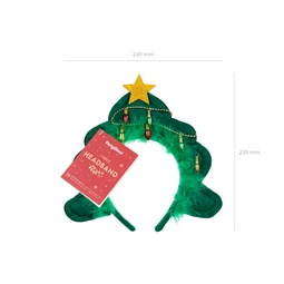 Karácsonyfa fejpánt 18.5x24 cm vegyes