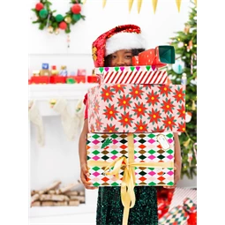 Karácsonyi matricák téli erdő, mix 2-7x2-6,5 cm