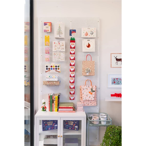 Karácsonyi műanyag akasztószalag 10 kampóval, 1075 mm