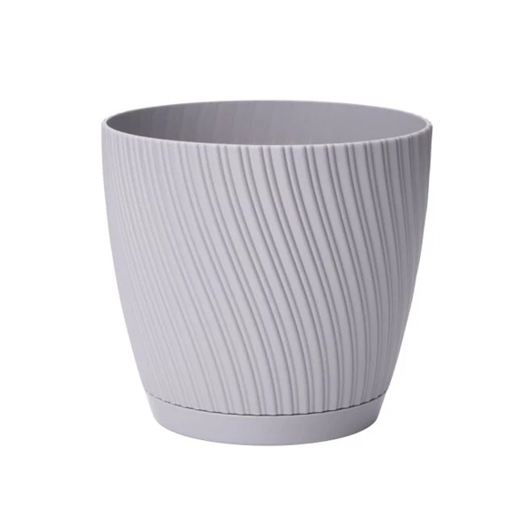 MIKA kaspó kerek, alátéttel 17x16 cm