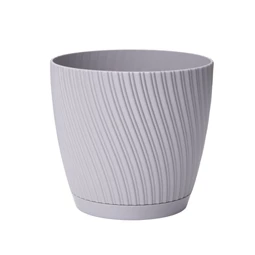 MIKA kaspó kerek, alátéttel 19x18 cm