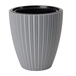 MIKA kaspó kerek, ültető betéttel 30 cm