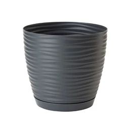 SAHARA kaspó kerek, alátéttel 19x18 cm