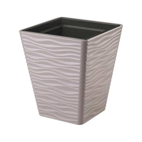 SAHARA kaspó szögletes, ültető betéttel 39x44 cm