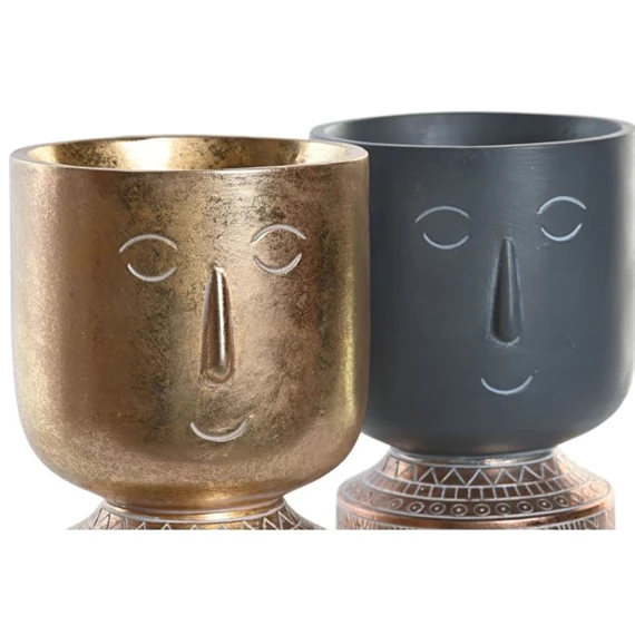 Kaspó arccal 12,5x12,5x19 cm 2 féle