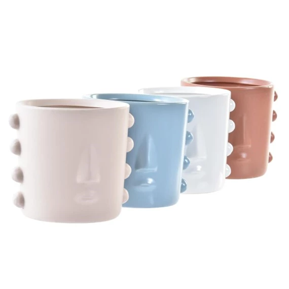 Kaspó fej 15x13x12,5 cm 4 féle