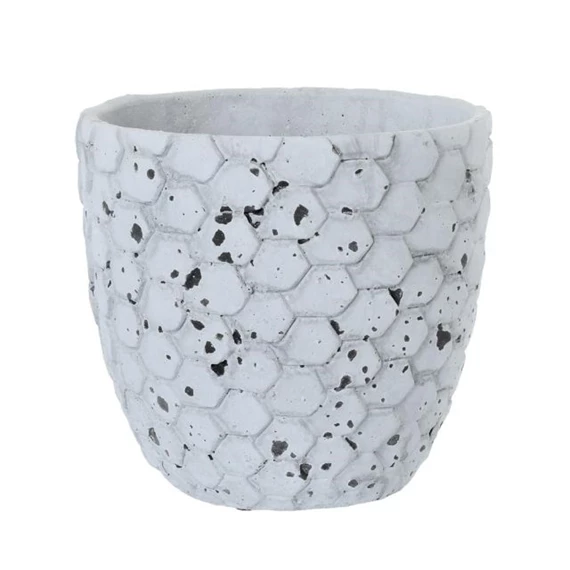 Kaspó hatszög mintával 18x16,5 cm