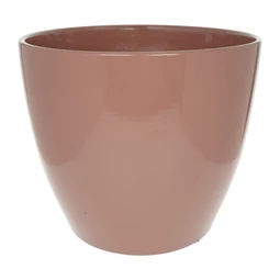 Kaspó kerek, mázas 13,5x13,5x12,5 cm