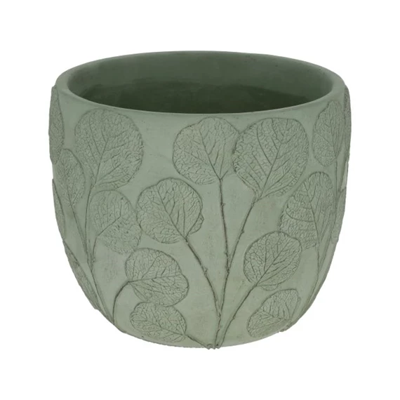 Kaspó levél mintával 17,3x17,3x14,8 cm