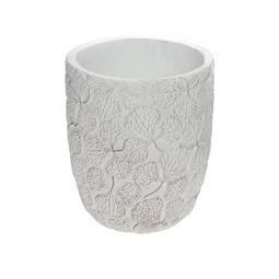 Kaspó levél mintával 14x14x16,8 cm