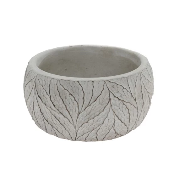 Kaspó levél mintával 16,5x16,5x9 cm