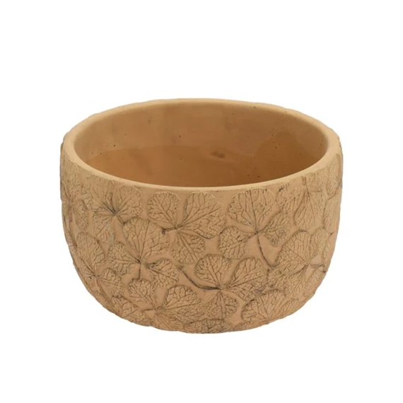 Kaspó levél mintával 16,8x16,8x9,8 cm