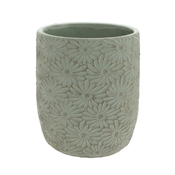 Kaspó margaréta mintával 17x17x20,8 cm