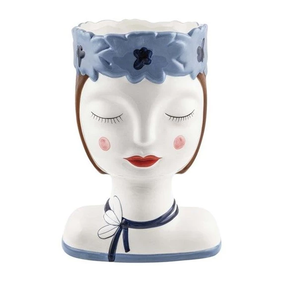 Kaspó női fej 26x15x19 cm