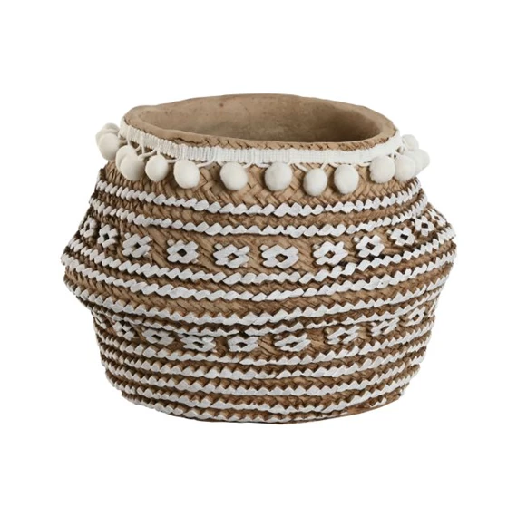 Kaspó pomponnal 25x25x18 cm