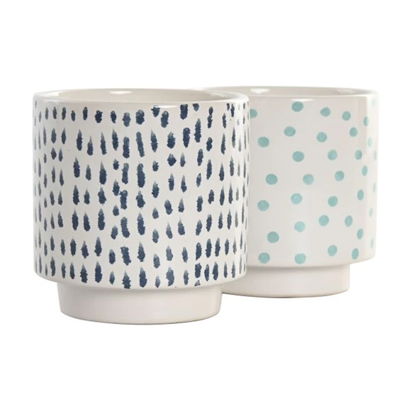 Kaspó szett 14x14x14 cm 2 féle S/3