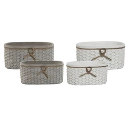 Kaspó szett szögletes 23x13x11 cm 2 féle S/2