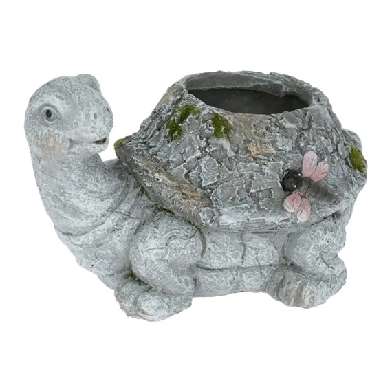 Kaspó ültethető, teknős 15x12x9 cm