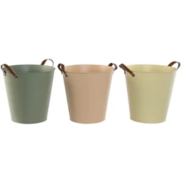 Kaspó vödör füllel 30x30x30 cm 3 féle