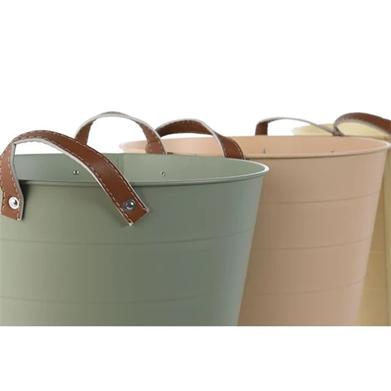 Kaspó vödör füllel 30x30x30 cm 3 féle