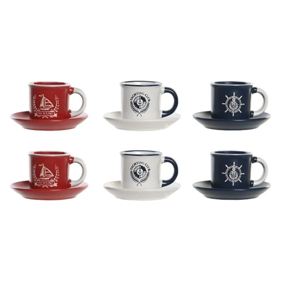 Kávés készlet 11x11x2 cm 90 ml S/6 