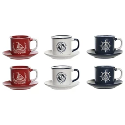 Kávés készlet 12,5x12,5x2 cm 150 ml S/6