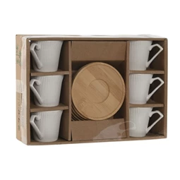 Kávés szett 90 ml 10,5x10,5x0,8 cm S/6