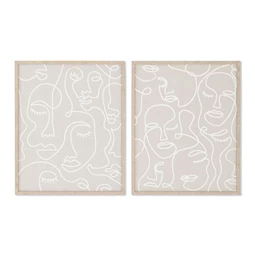 Kép absztrakt arc 40x1,8x50 cm 2 féle