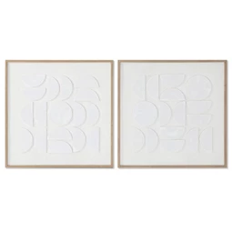 Kép absztrakt, keretes, 3D 60x2,2x60 cm 2 féle