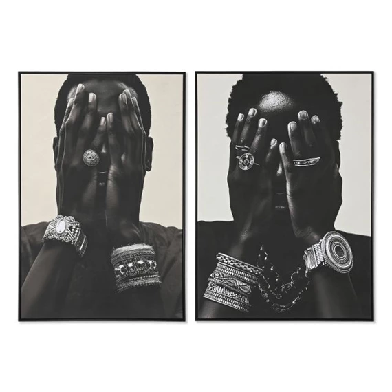 Kép afrikai nő, keretes 103x4,5x143 cm 2 féle