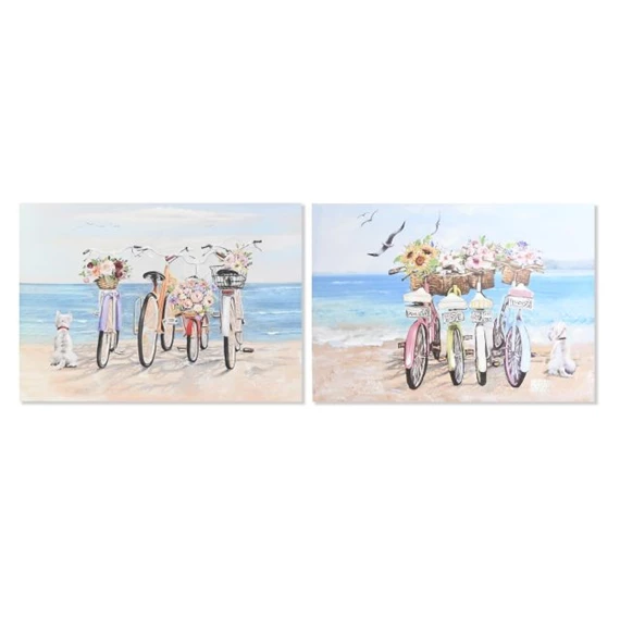 Kép bicikli, tenger 100x2,5x70 cm 2 féle