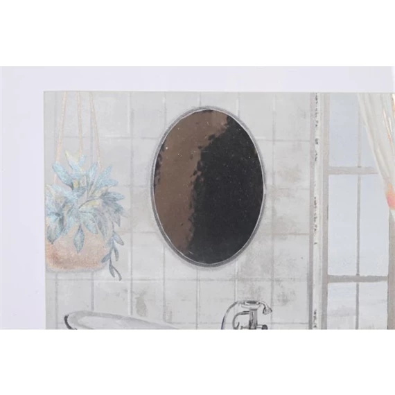 Kép fürdőszoba, keretes 42x2x42 cm 2 féle