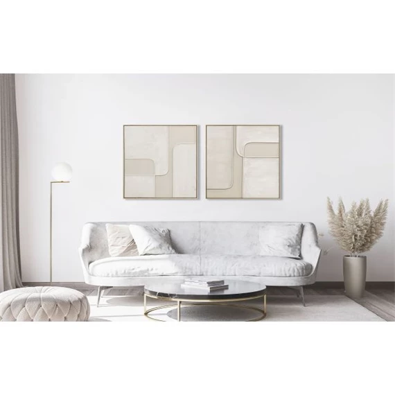 Kép keretes, absztrakt 92x4,5x92 cm 2 féle