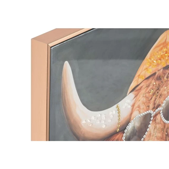 Kép keretes, bika 82x4,5x82 cm 2 féle