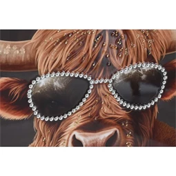 Kép keretes, bika 82x4,5x82 cm 2 féle