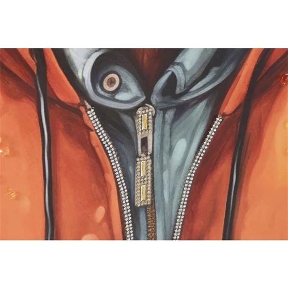 Kép keretes, bika 82x4,5x82 cm 2 féle