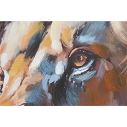 Kép keretes, oroszlán 70x3,5x100 cm 2 féle