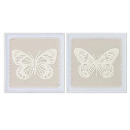 Kép keretes, pillangó 3D-s 40x2,2x40 cm 2 féle