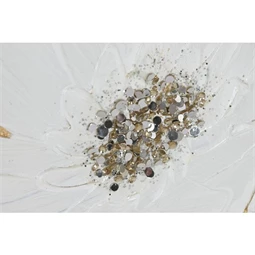 Kép keretes, virágos 62x4,5x62 cm 2 féle