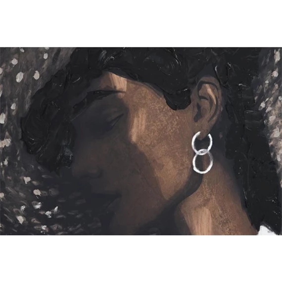 Kép lány kalapban 103x4x143 cm 2 féle