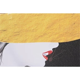 Kép nő kalapban 100x2,5x50 cm 4 féle