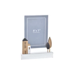 Képkeret házakkal 18x3x23 cm