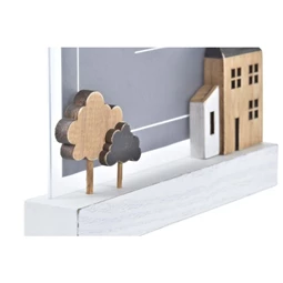 Képkeret házakkal 22x3,5x18 cm