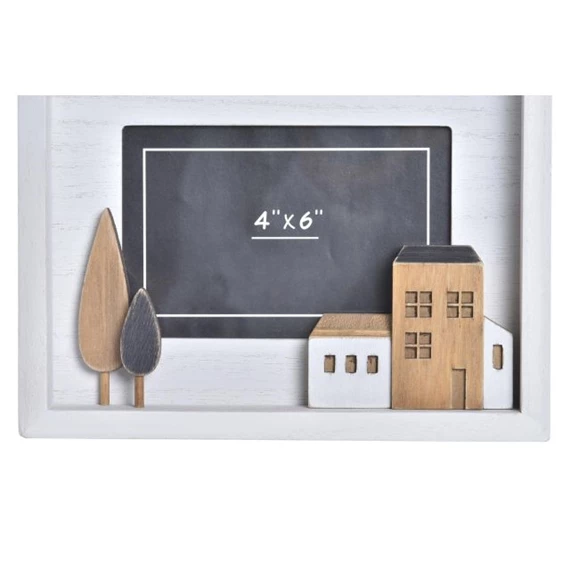 Képkeret házakkal 22x3,5x17 cm