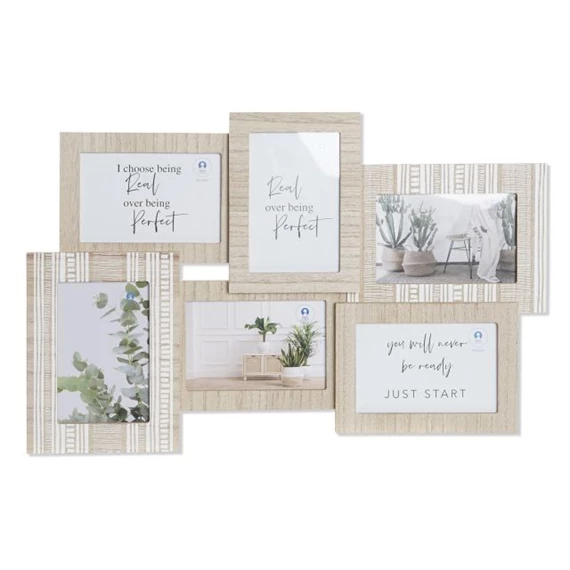 Képkeret többfotós 51,5x1,8x34 cm