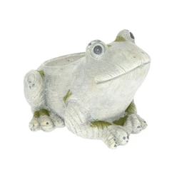 Kerti kaspó ültethető, mohás, béka 30x26x21 cm