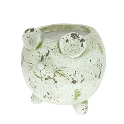 Kerti kaspó ültethető, mohás, egér 23x21x22 cm