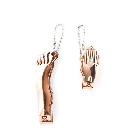 Kéz és láb formájú körömcsipesz szett